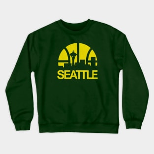 Defunct Seattle Supersonics Skyline Crewneck Sweatshirt